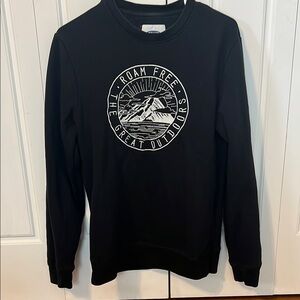 Black Graphic Sweater